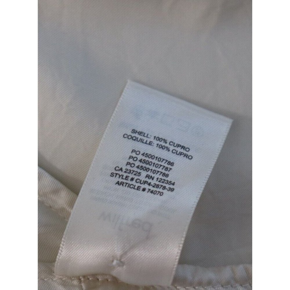 Wilfred Women's 2XS Ivory Avorio Leigh Blouse High Neck Shiny Backless Top $138 - Picture 9 of 10
